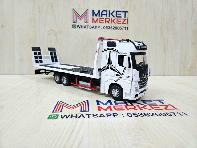 1/36 MERCEDES ACTROS 1851 MP4 oto kurtarıcı çekici maketi