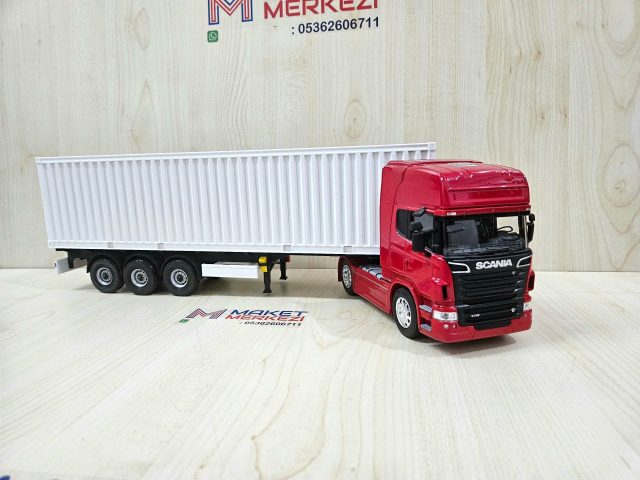 1/32 WELLY SCANIA R730 KONTEYNER DORSELİ TIR