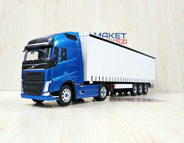 1/32 WELLY MAVİ VOLVO FH4 TENTE DORSELİ TIR