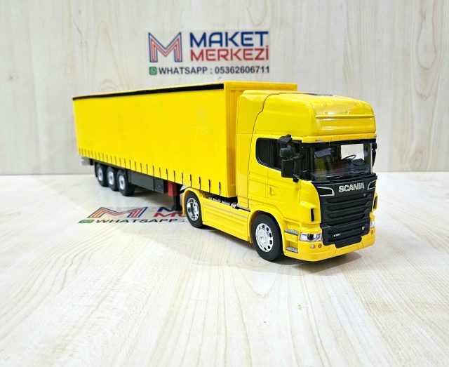 1/32 WELLY SARI SCANIA R730 TENTE DORSELİ TIR MAKETİ