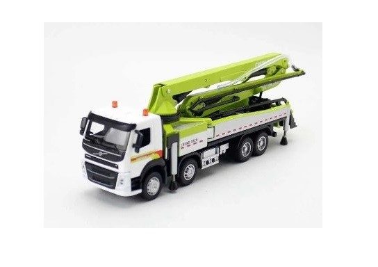 1/50 VOLVO FH 8X4 BETON POMPASI MAKETİ (beyaz-yeşil)