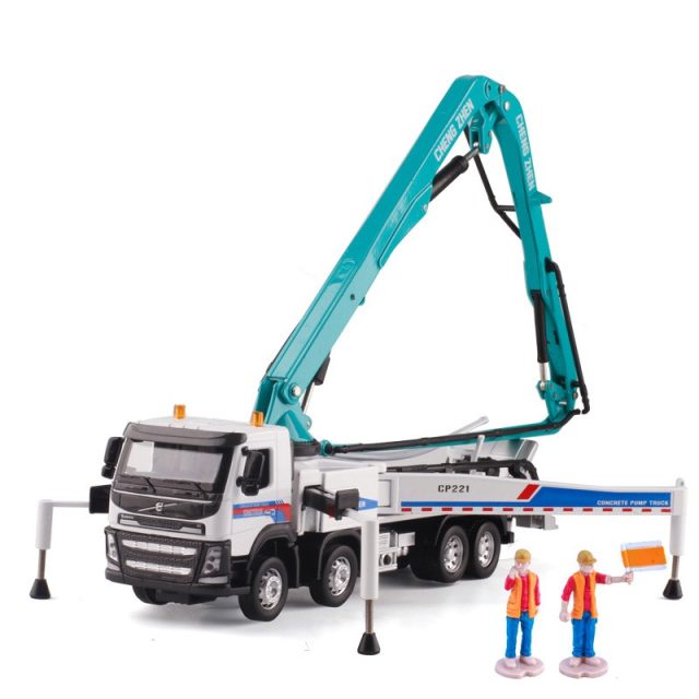1/50 VOLVO FH 8X4 BETON POMPASI MAKETİ (beyaz-mavi)