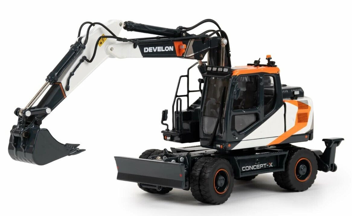 1/50 DEVELON CONCEPT-X DX165WR LASTİKLİ EKSKAVATÖR