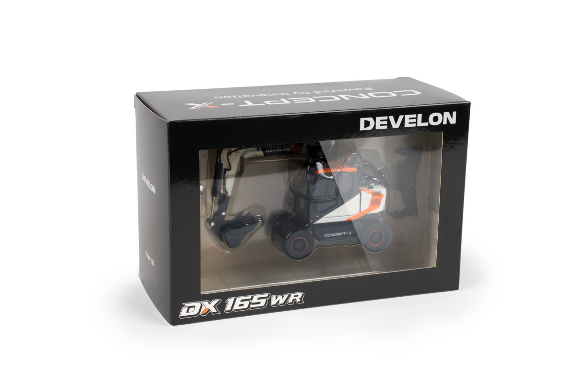 1/50 DEVELON CONCEPT-X DX165WR LASTİKLİ EKSKAVATÖR