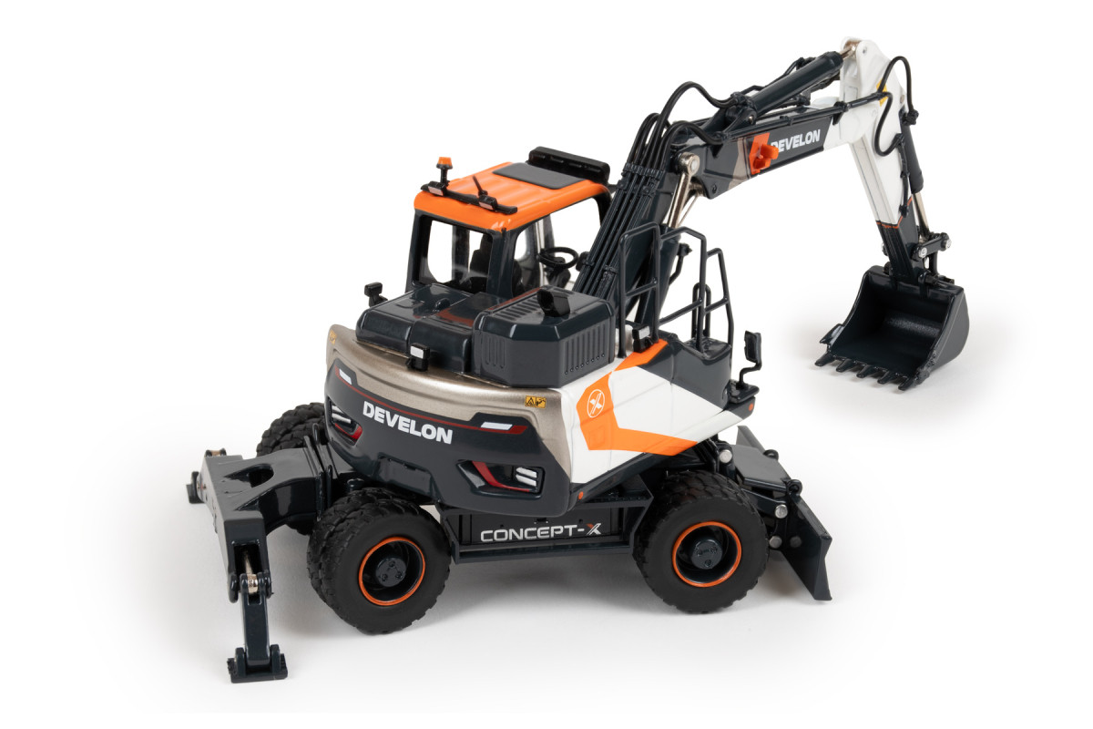 1/50 DEVELON CONCEPT-X DX165WR LASTİKLİ EKSKAVATÖR