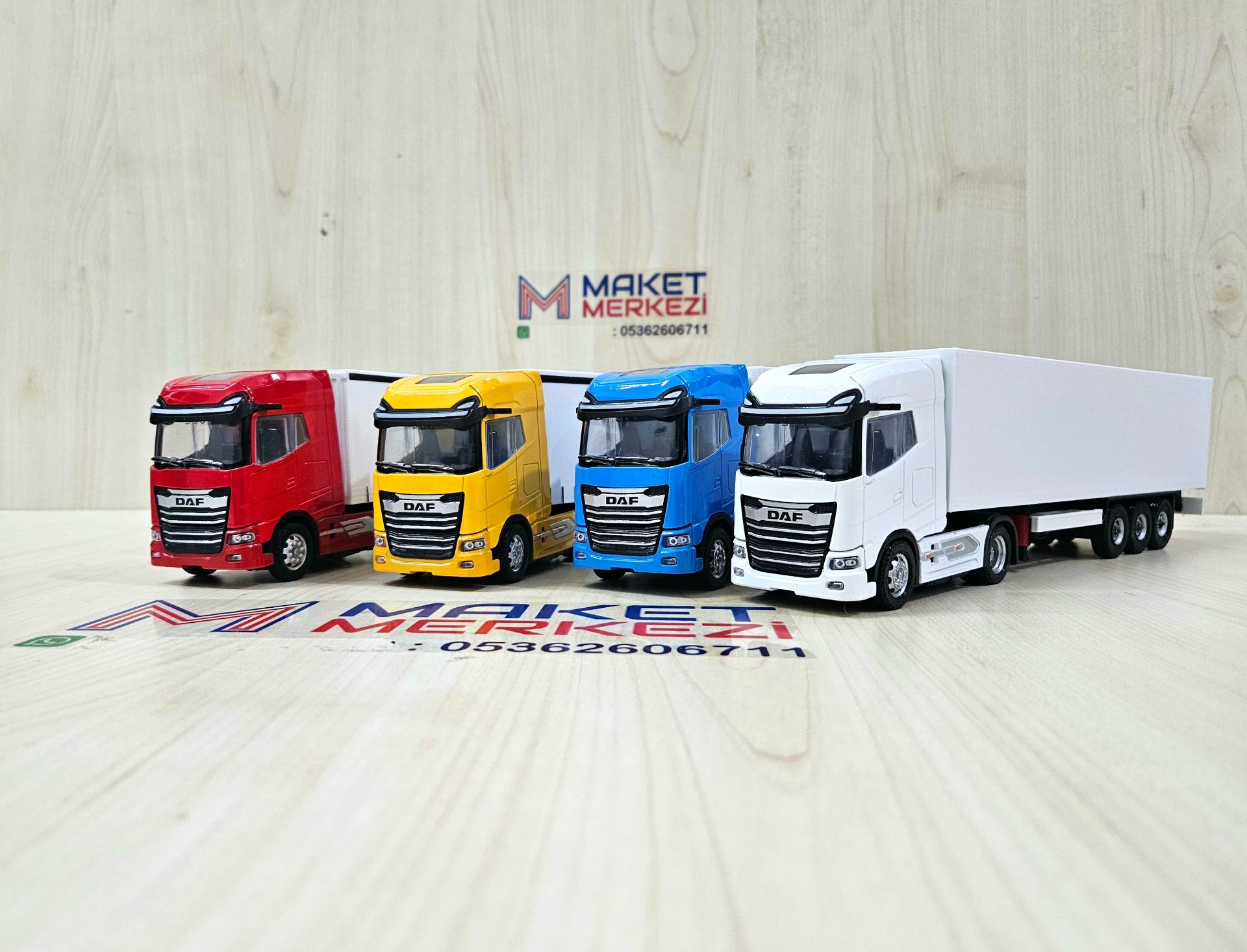 1/50 sarı DAF GX TENTE DORSELİ TIR MAKETİ