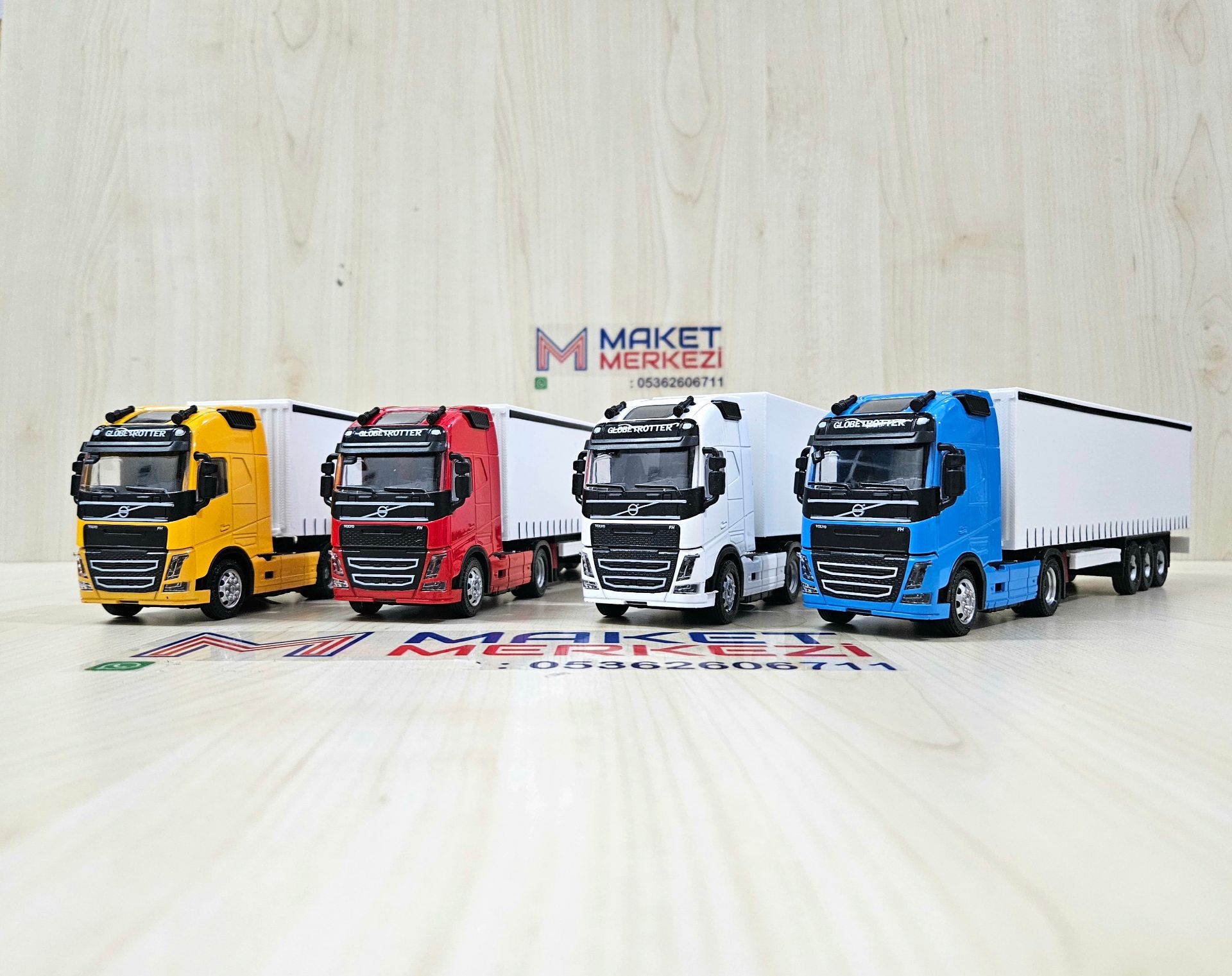 1/50 beyaz VOLVO FH4 TENTE DORSELİ TIR MAKETİ