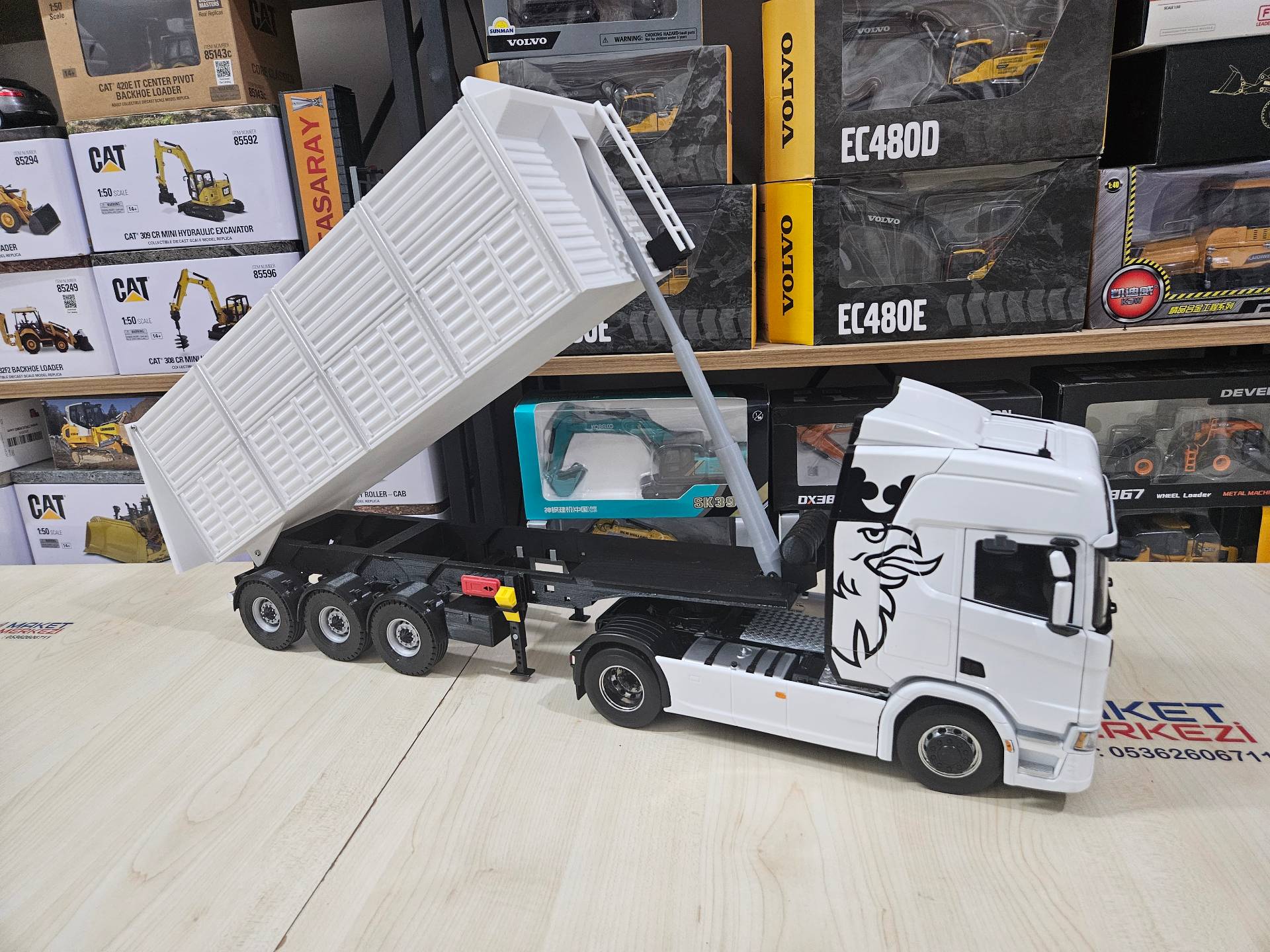 1/18 ÖZEL YAPIM DAMPER DORSE MAKETİ 