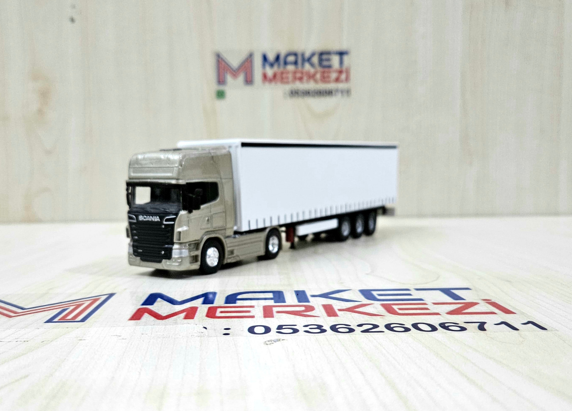1/64 SCANIA R730 TENTE DORSELİ TIR MAKETİ (25 cm boy)