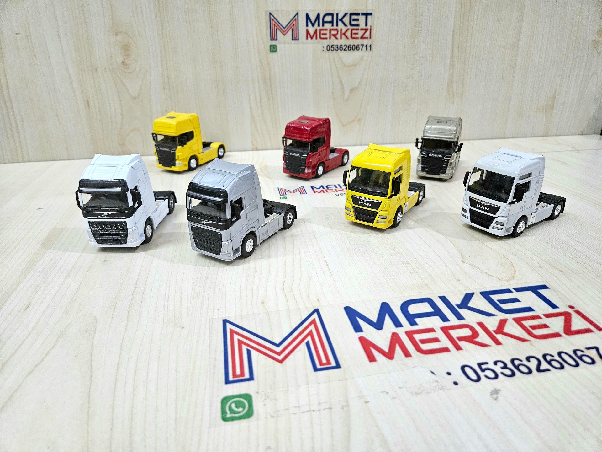1/64 sarı SCANIA R730 TENTE DORSELİ TIR MAKETİ (25 cm boy)
