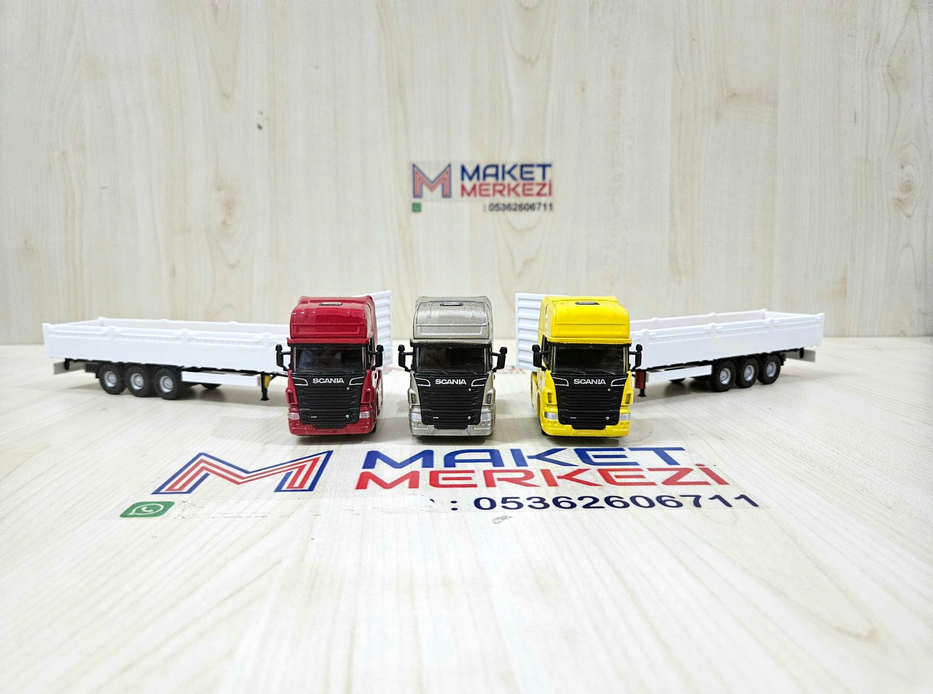1/64 SCANIA R730 SAL DORSELİ TIR MAKETİ (25 cm boy)