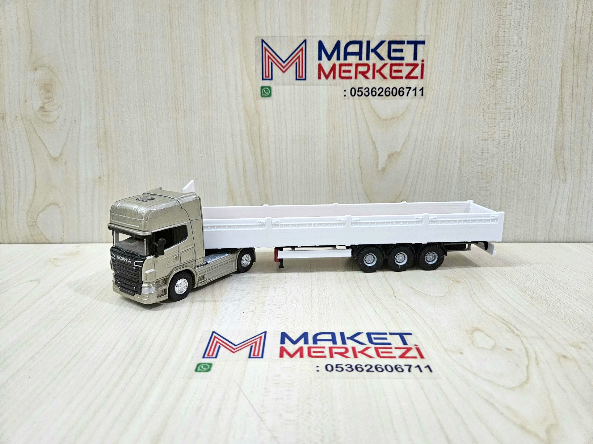 1/64 SCANIA R730 SAL DORSELİ TIR MAKETİ (25 cm boy)