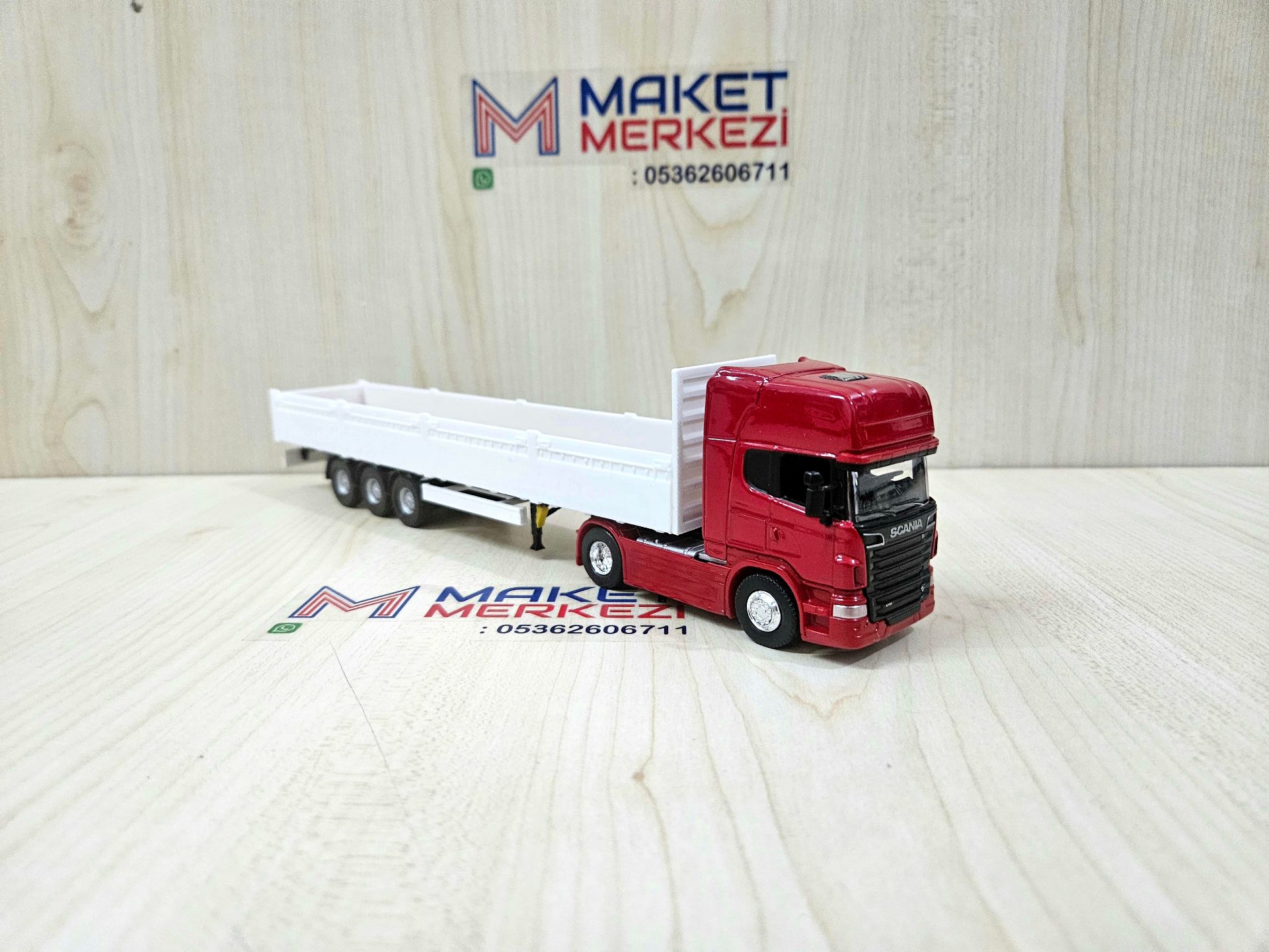 1/64 SCANIA R730 SAL DORSELİ TIR MAKETİ (25 cm boy)
