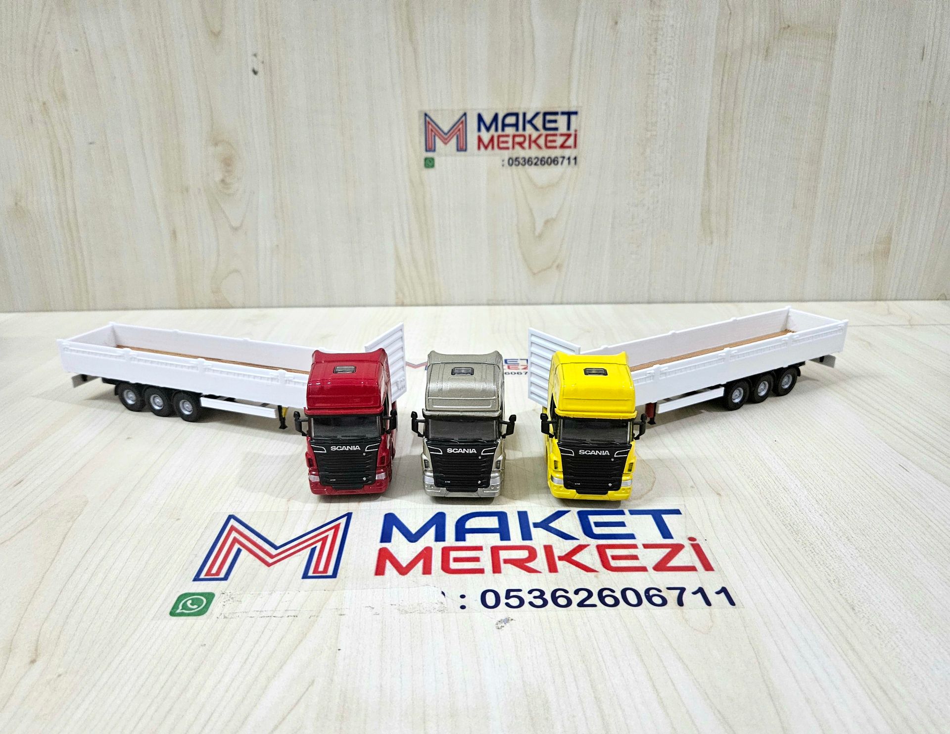 1/64 SCANIA R730 SAL DORSELİ TIR MAKETİ (25 cm boy)
