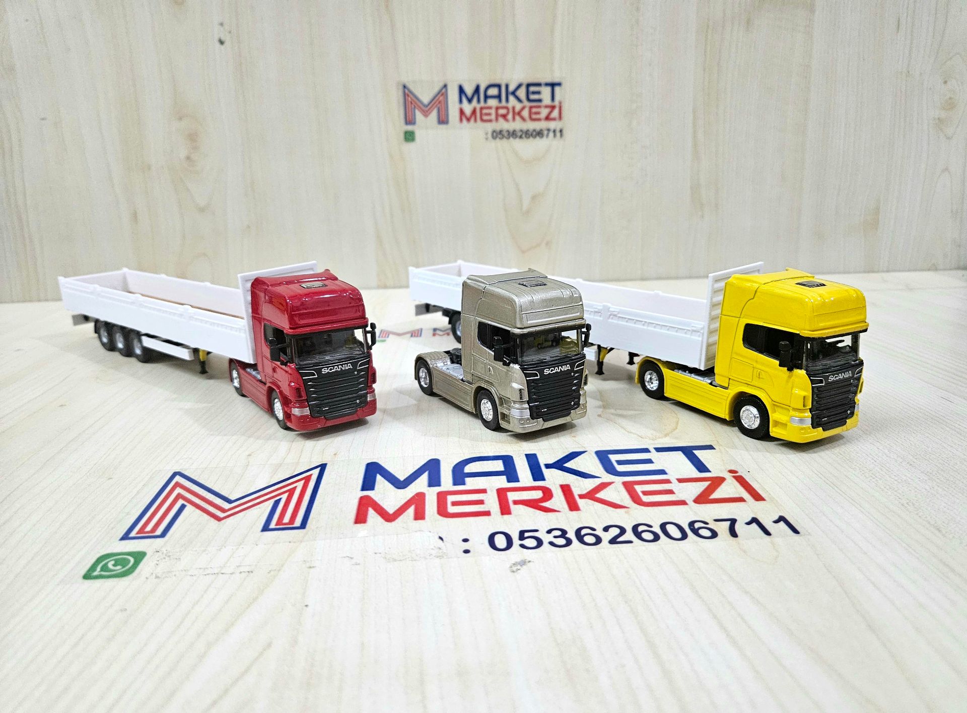 1/64 SCANIA R730 SAL DORSELİ TIR MAKETİ (25 cm boy)