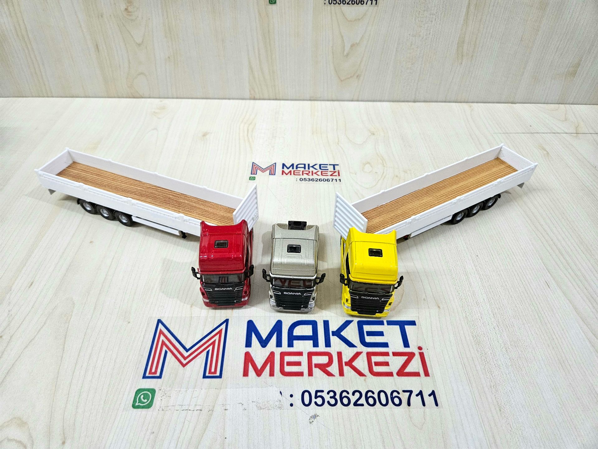 1/64 SCANIA R730 SAL DORSELİ TIR MAKETİ (25 cm boy)