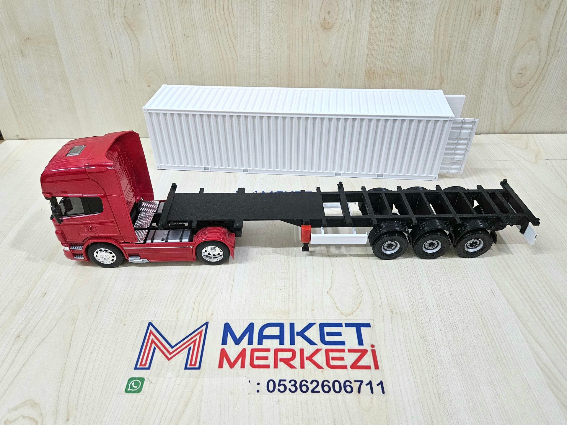 1/32 WELLY SCANIA R730 KONTEYNER DORSELİ TIR