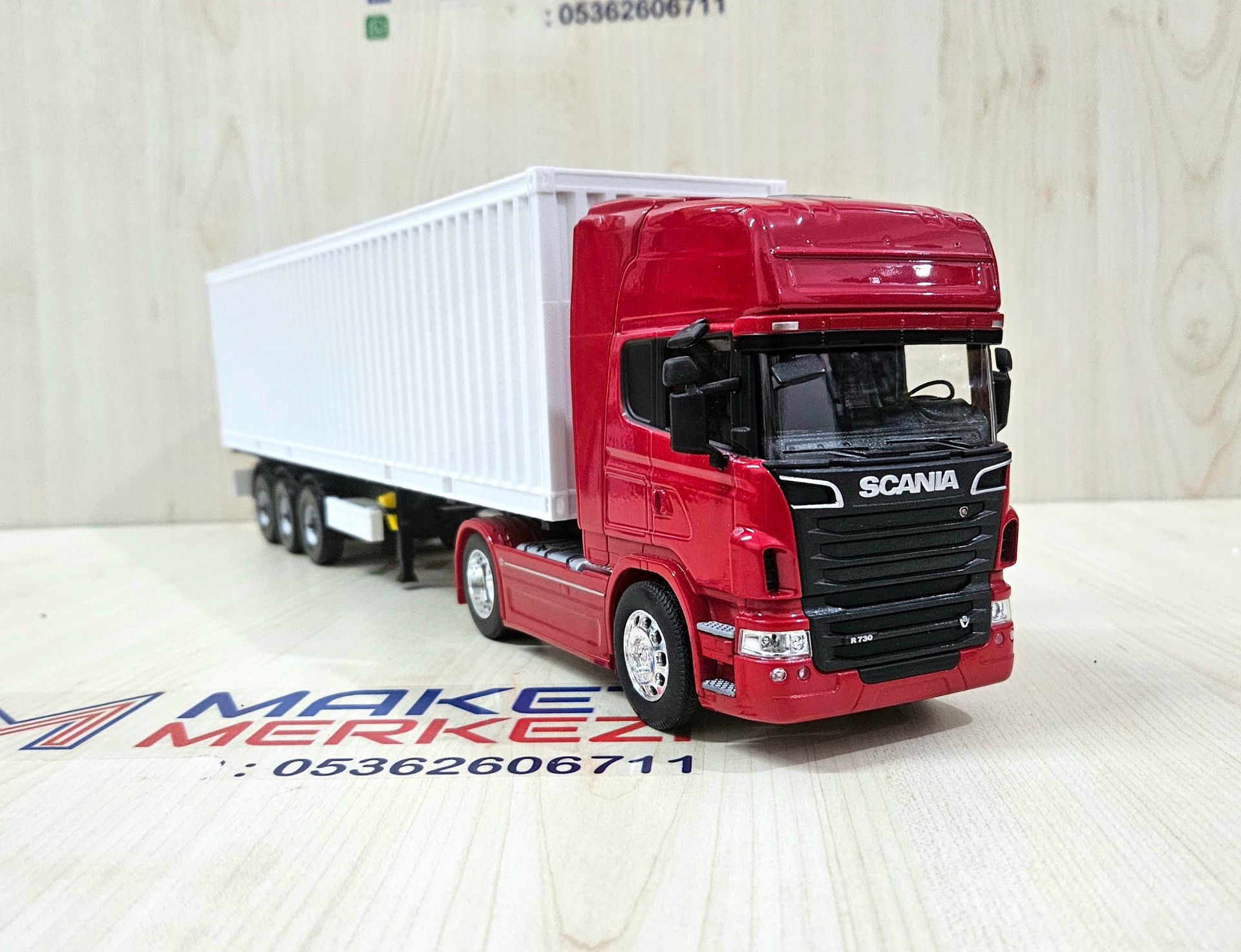 1/32 WELLY SCANIA R730 KONTEYNER DORSELİ TIR