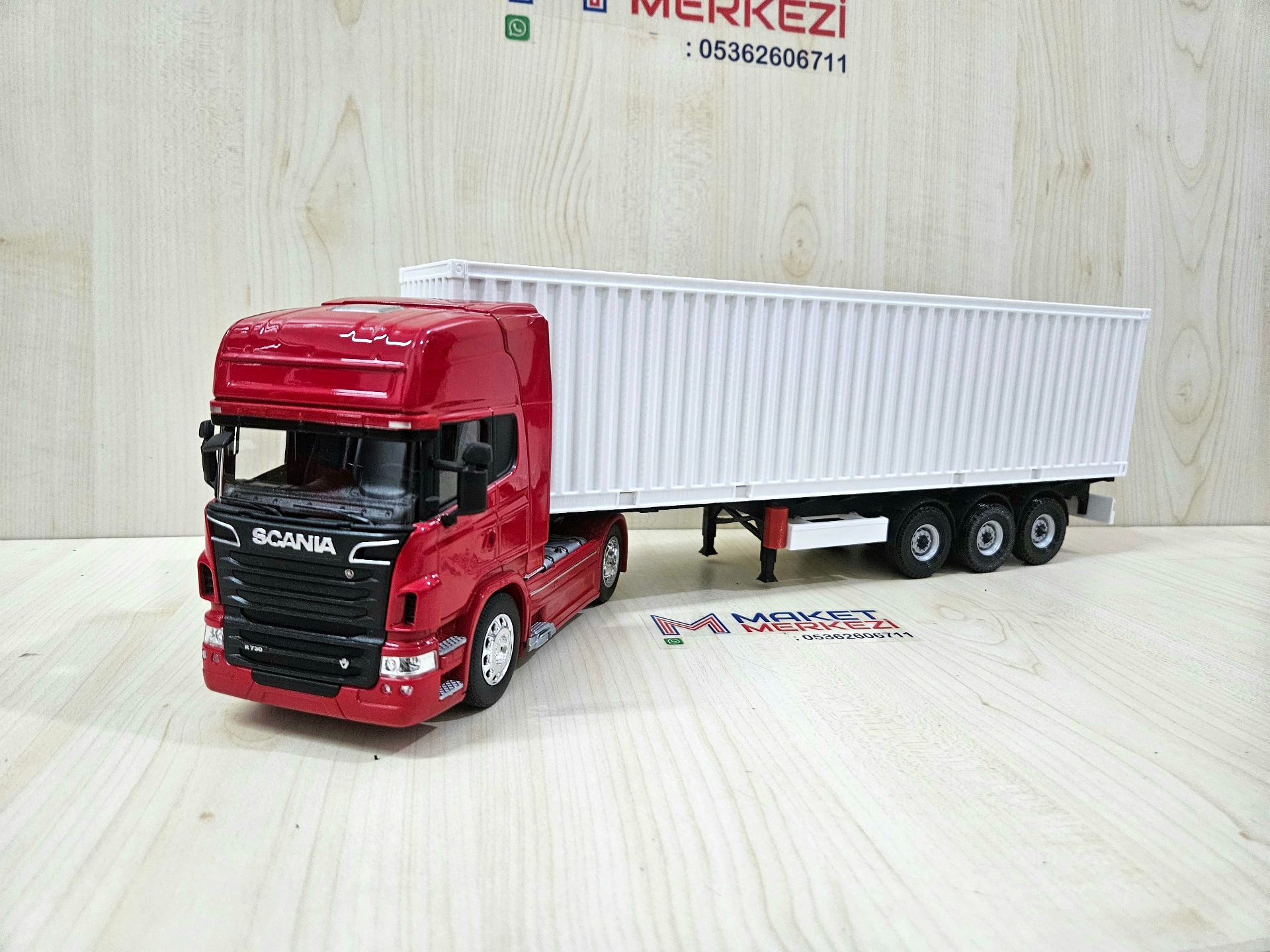 1/32 WELLY SCANIA R730 KONTEYNER DORSELİ TIR
