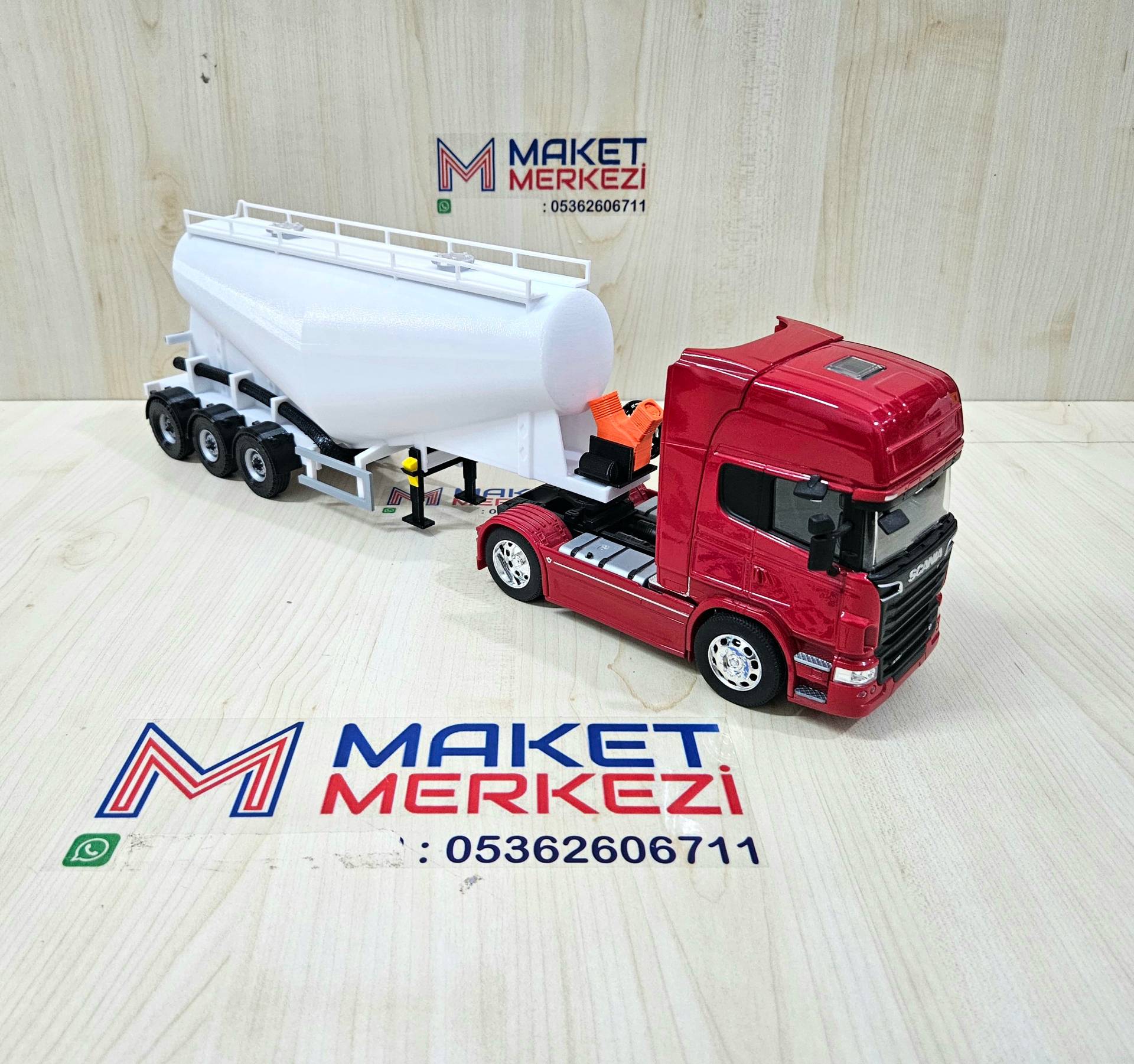 1/32 WELLY SCANIA R730 V TİPİ SİLOBAS TIR MAKETİ
