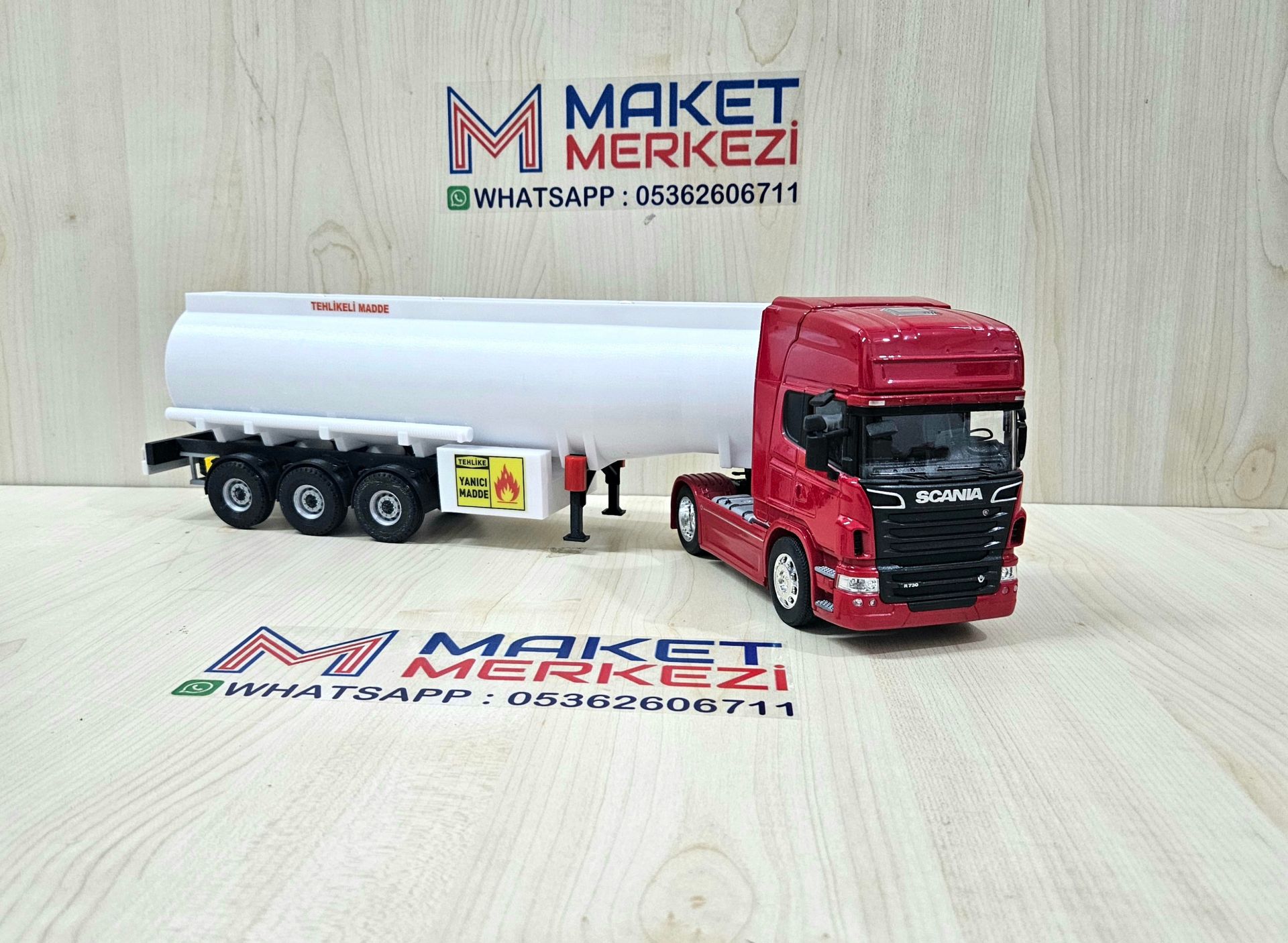 1/32 WELLY SCANIA R730 TANKER DORSELİ TIR
