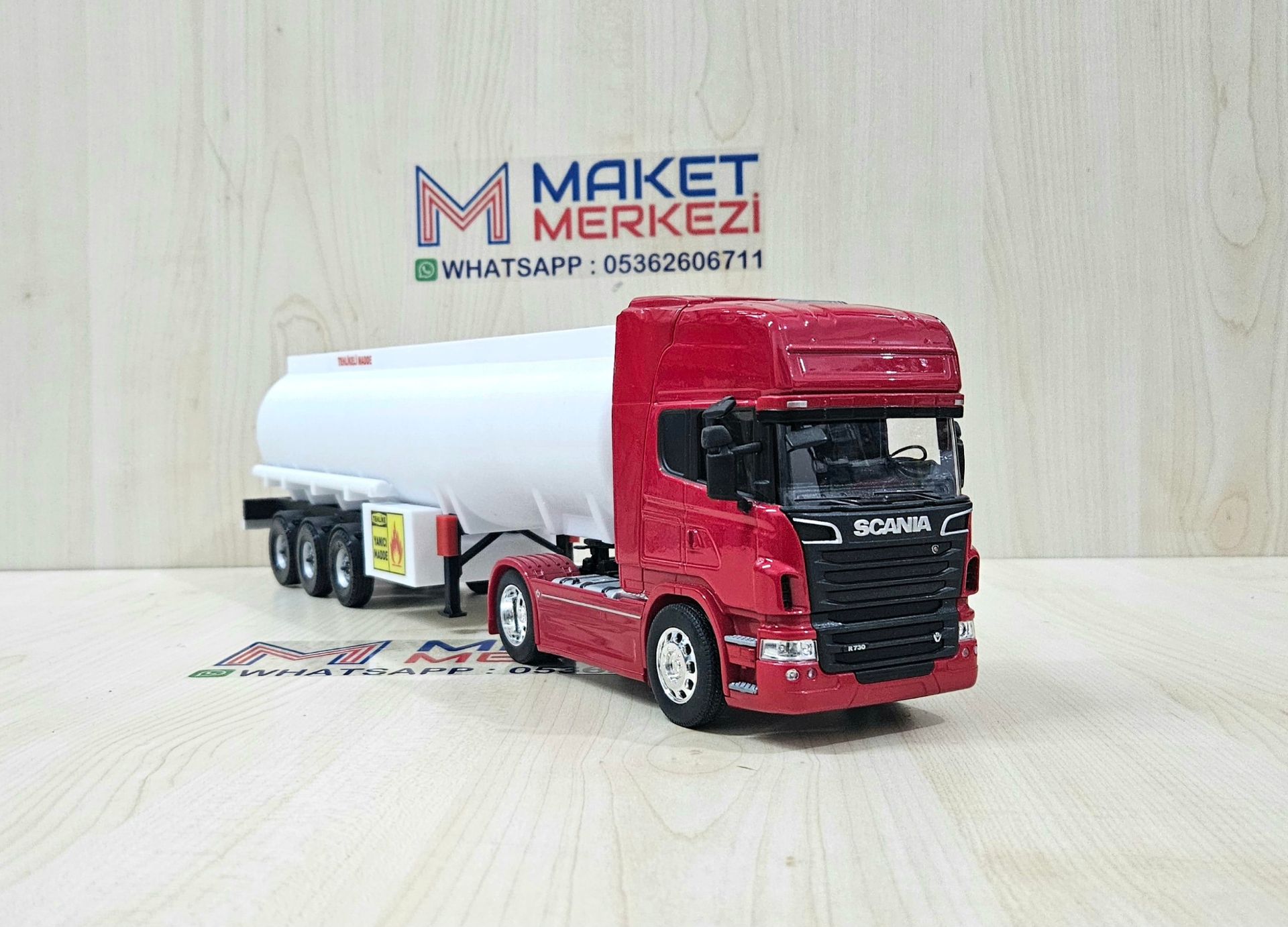 1/32 WELLY SCANIA R730 TANKER DORSELİ TIR