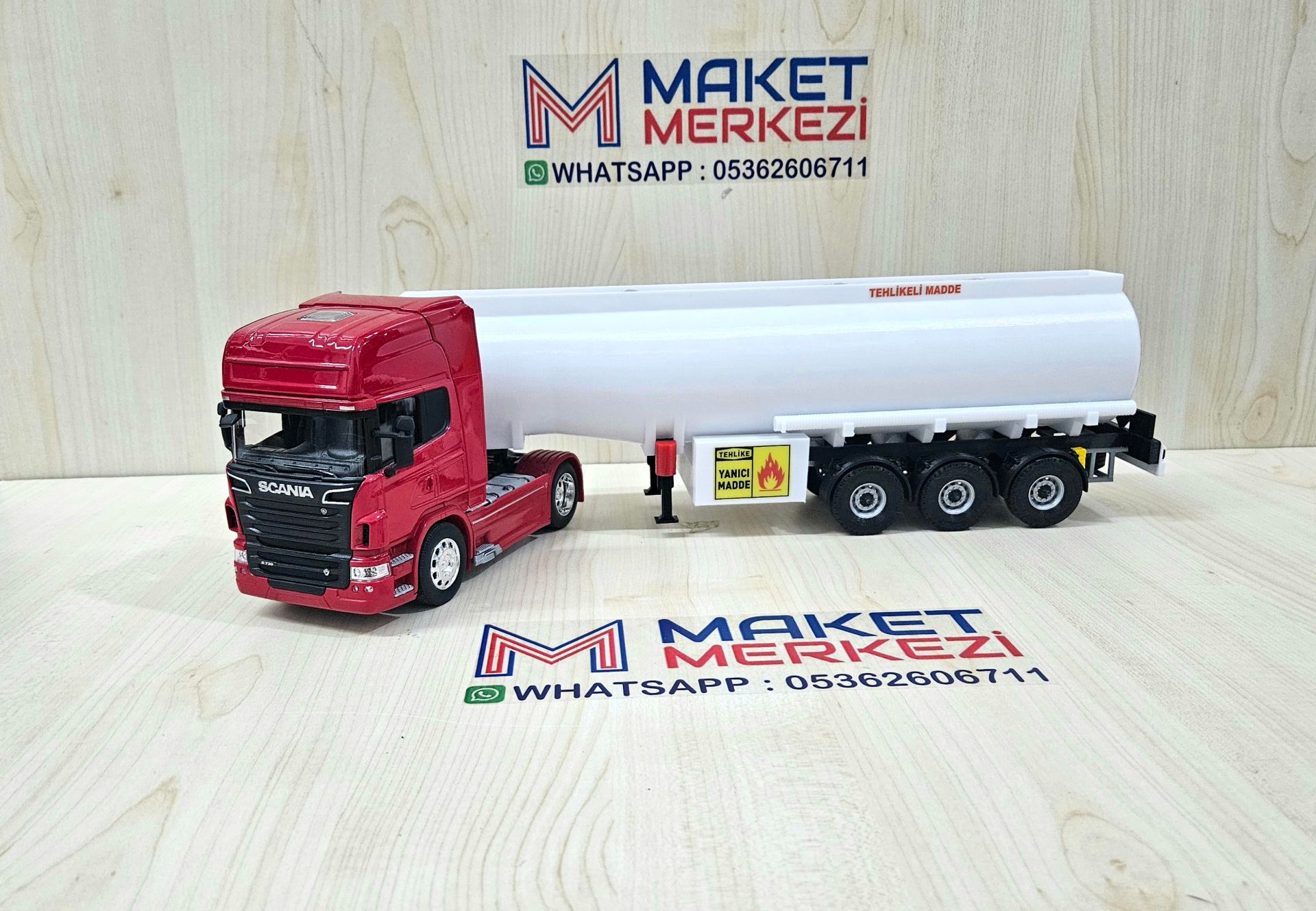 1/32 WELLY SCANIA R730 TANKER DORSELİ TIR