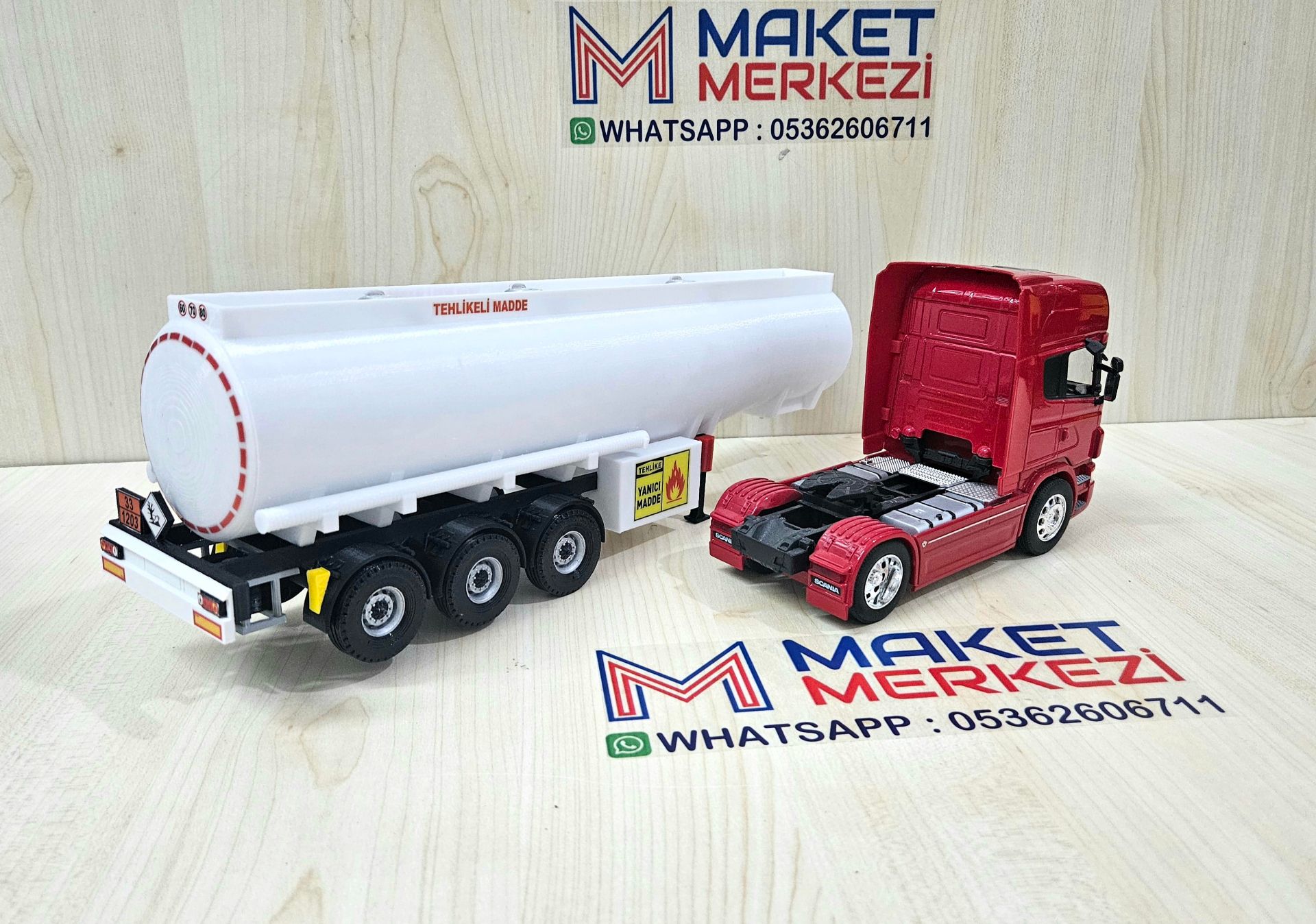 1/32 WELLY SCANIA R730 TANKER DORSELİ TIR
