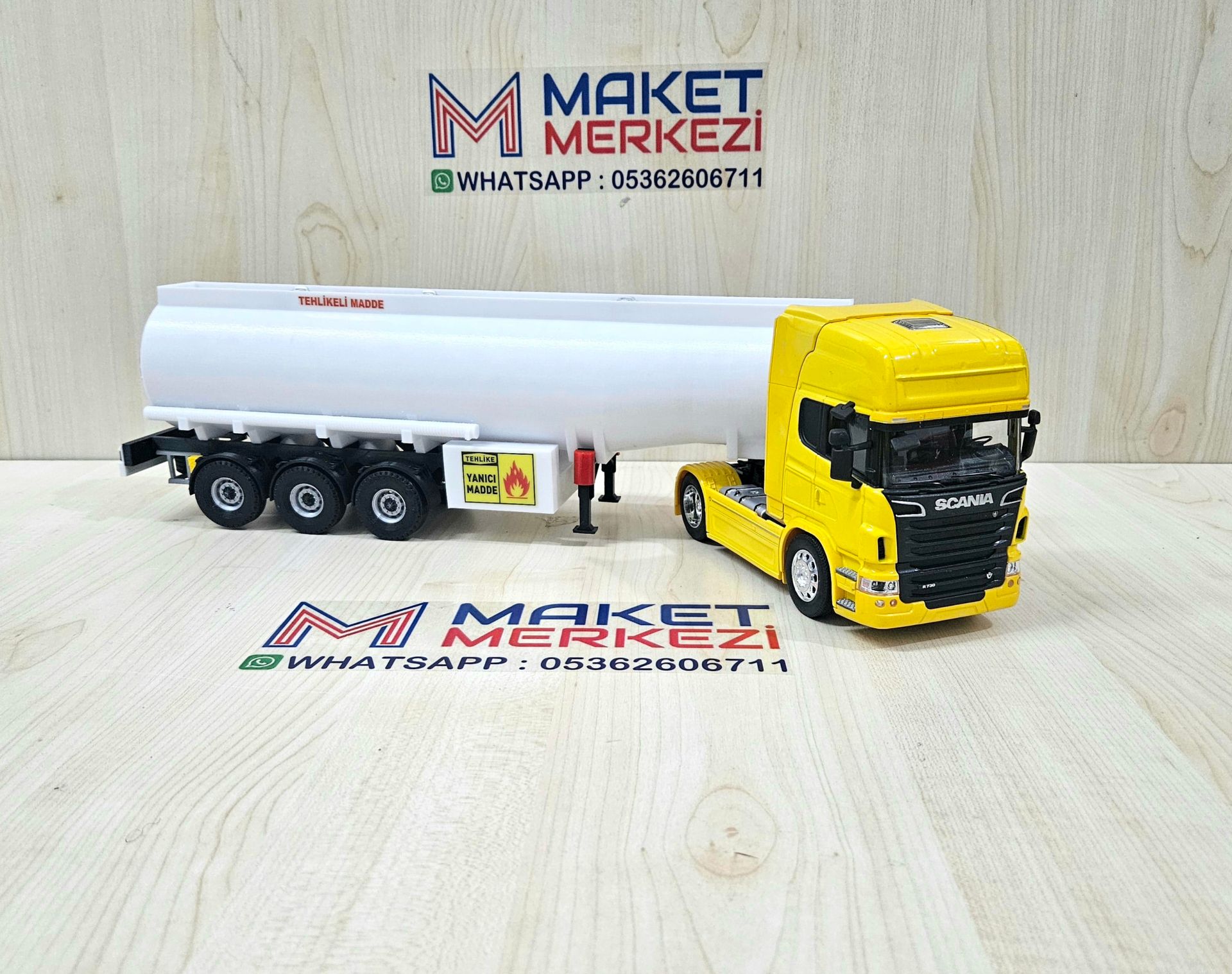 1/32 WELLY SARI SCANIA R730 TANKER DORSELİ TIR