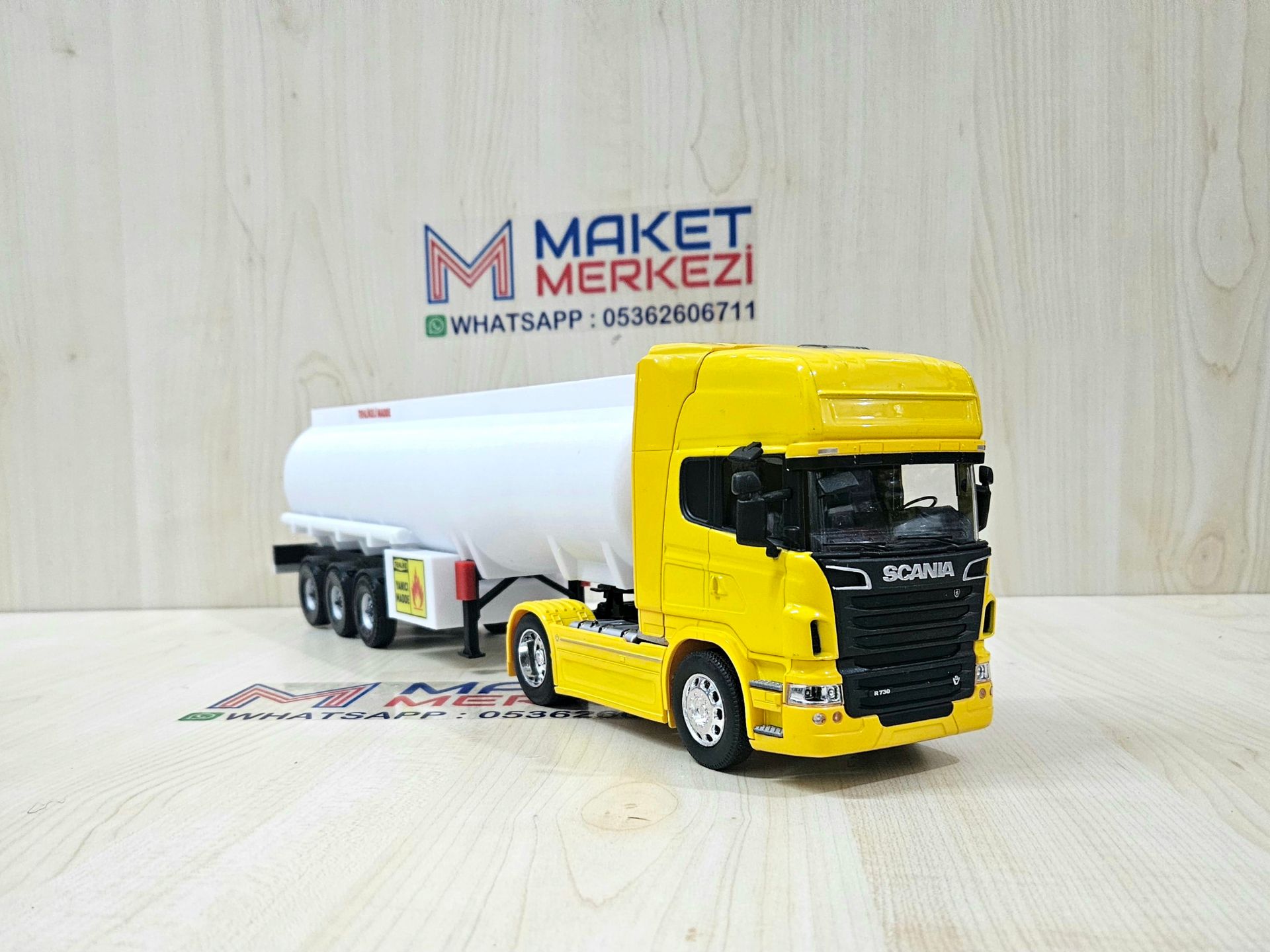 1/32 WELLY SARI SCANIA R730 TANKER DORSELİ TIR