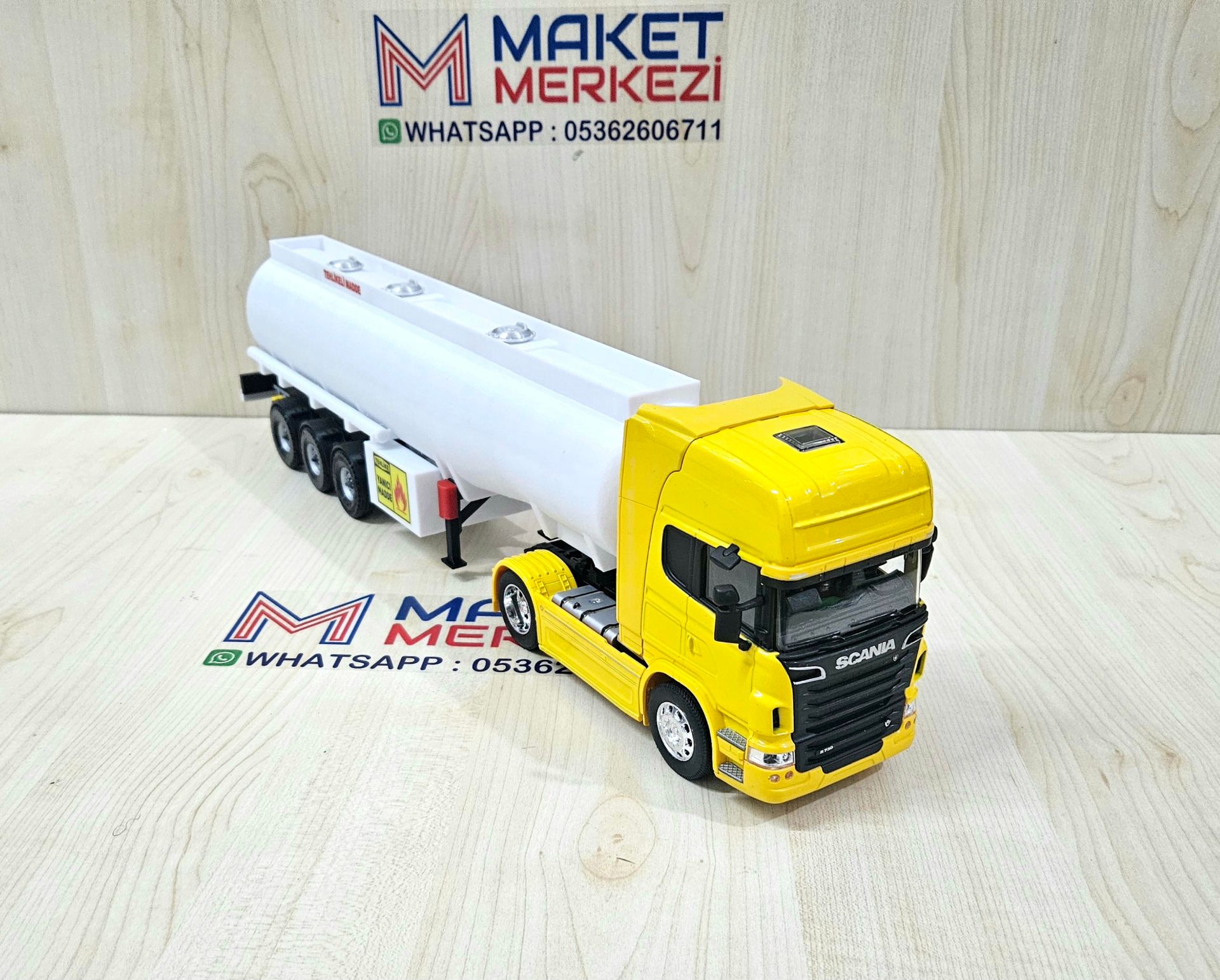 1/32 WELLY SARI SCANIA R730 TANKER DORSELİ TIR