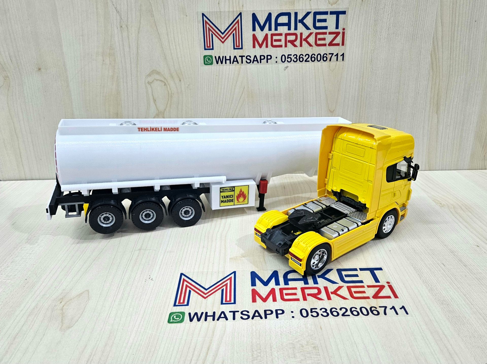 1/32 WELLY SARI SCANIA R730 TANKER DORSELİ TIR