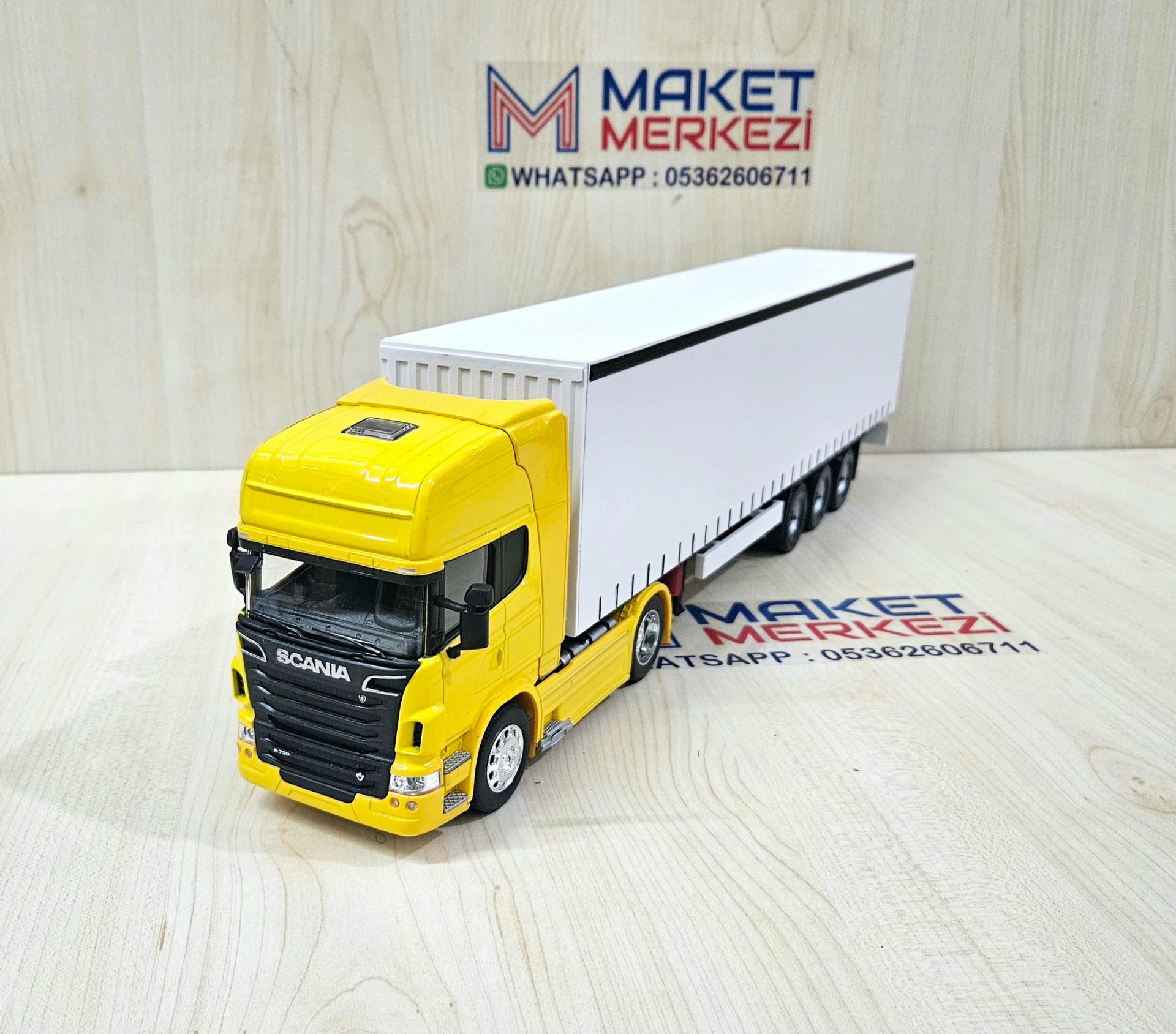 1/32 WELLY SARI SCANIA R730 TENTE DORSELİ TIR MAKETİ