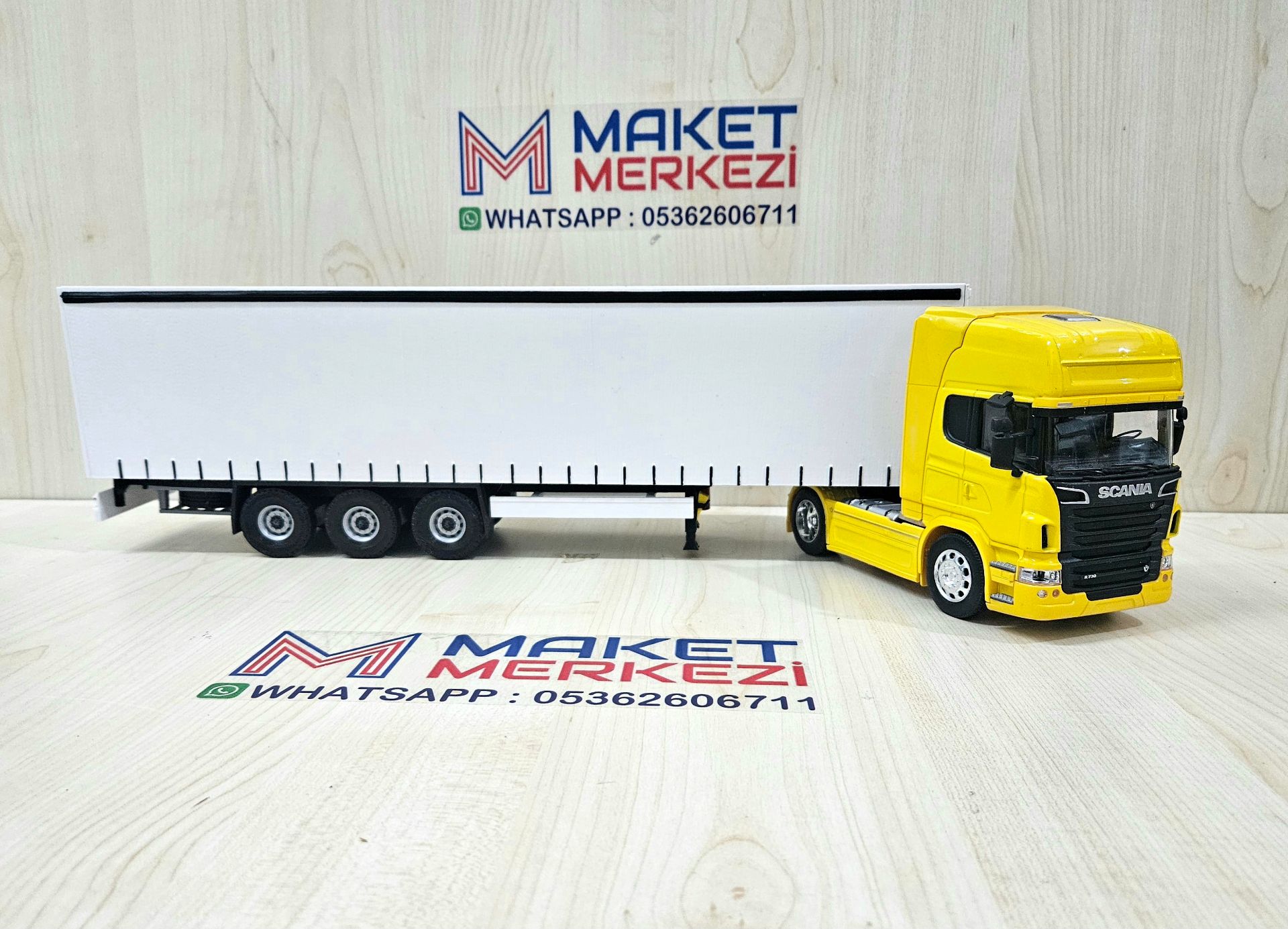1/32 WELLY SARI SCANIA R730 TENTE DORSELİ TIR MAKETİ