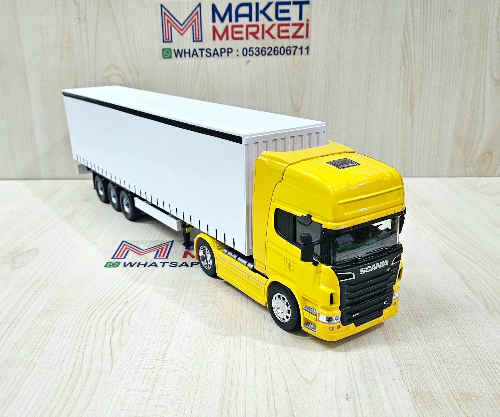 1/32 WELLY SARI SCANIA R730 TENTE DORSELİ TIR MAKETİ
