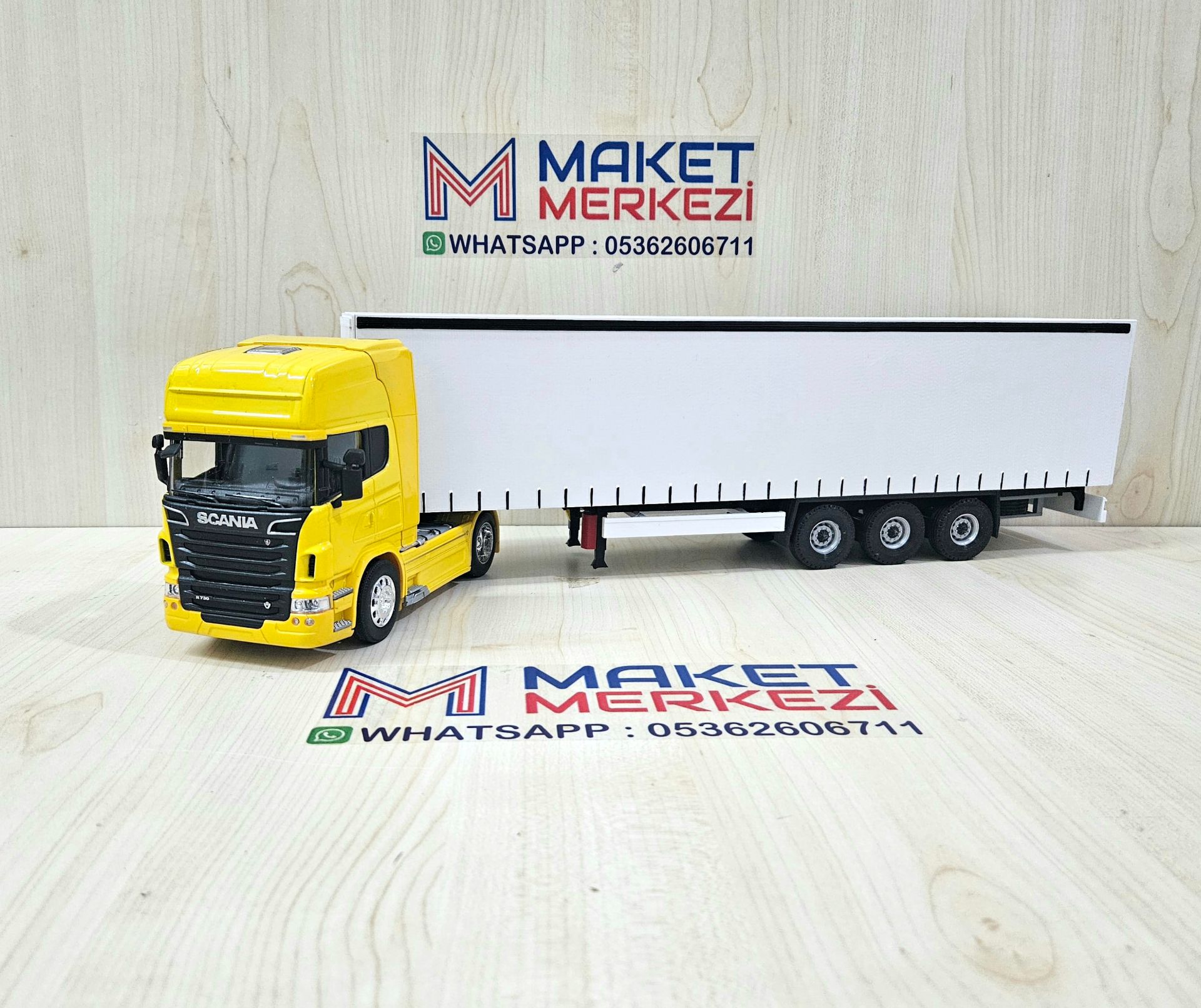 1/32 WELLY SARI SCANIA R730 TENTE DORSELİ TIR MAKETİ