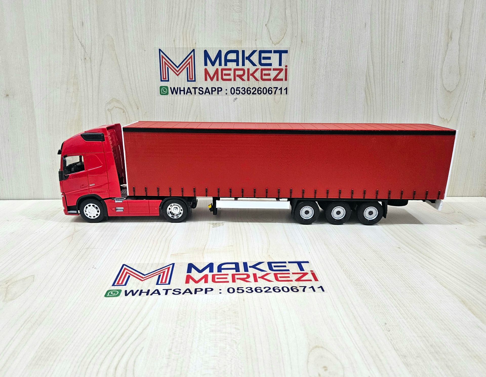 1/32 WELLY KIRMIZI VOLVO FH4 TENTE DORSELİ TIR MAKETİ