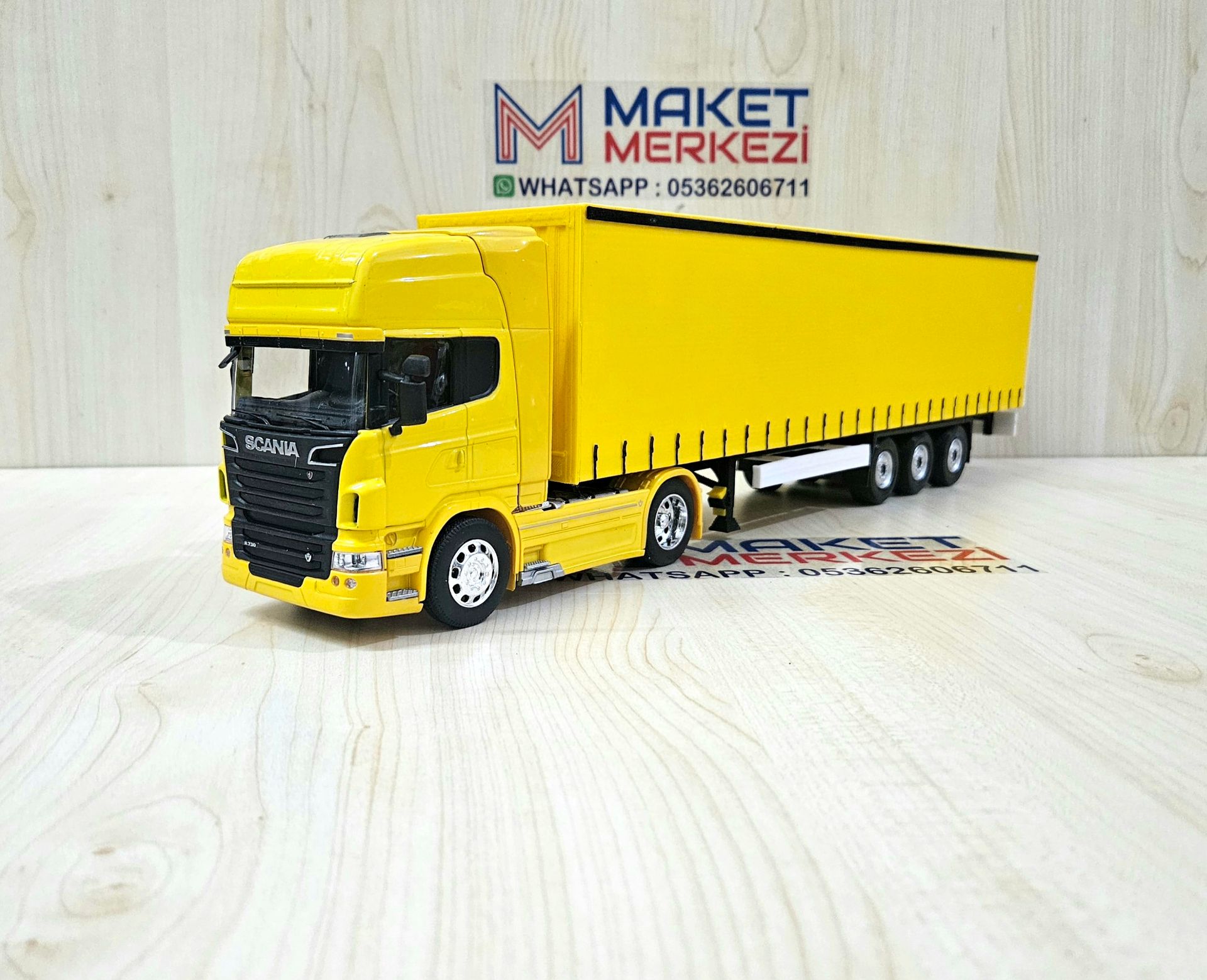 1/32 WELLY SARI SCANIA R730 TENTE DORSELİ TIR MAKETİ