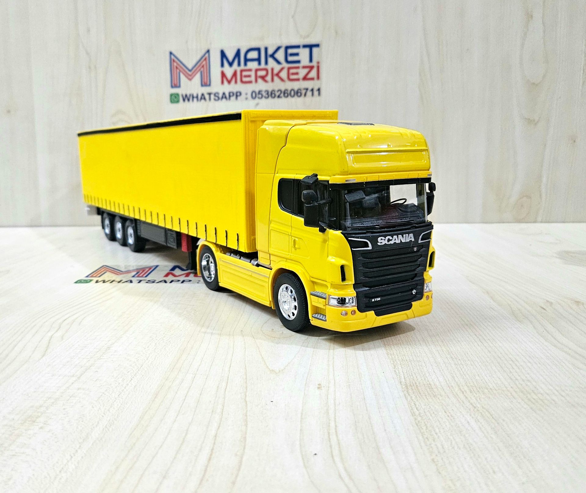 1/32 WELLY SARI SCANIA R730 TENTE DORSELİ TIR MAKETİ