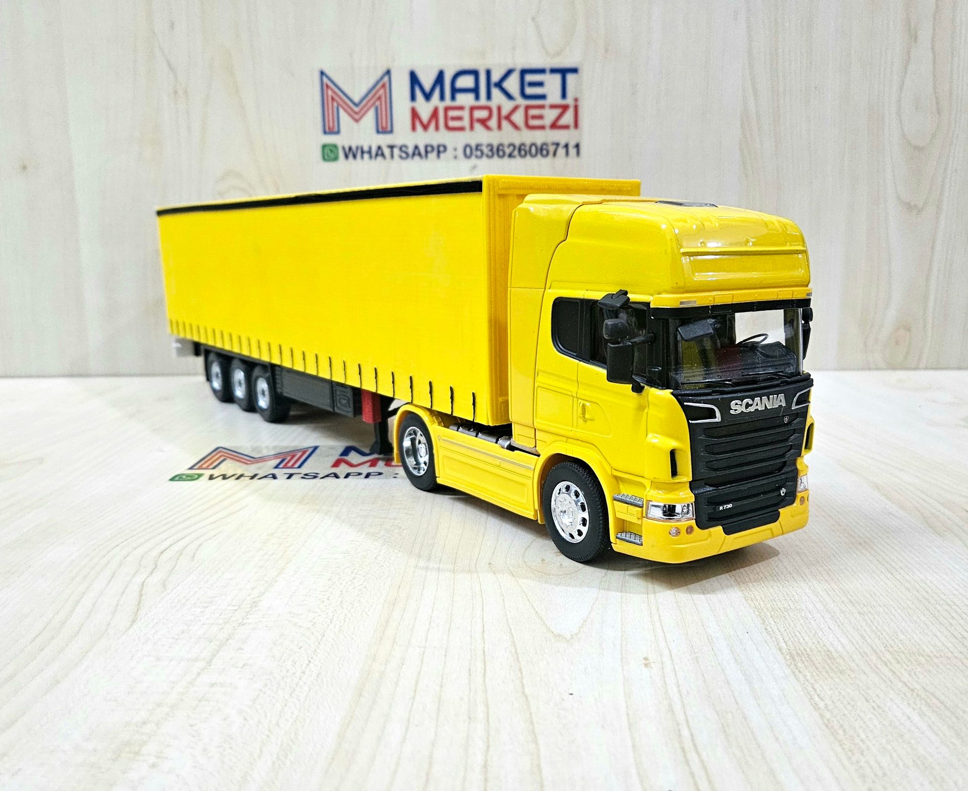 1/32 WELLY SARI SCANIA R730 TENTE DORSELİ TIR MAKETİ