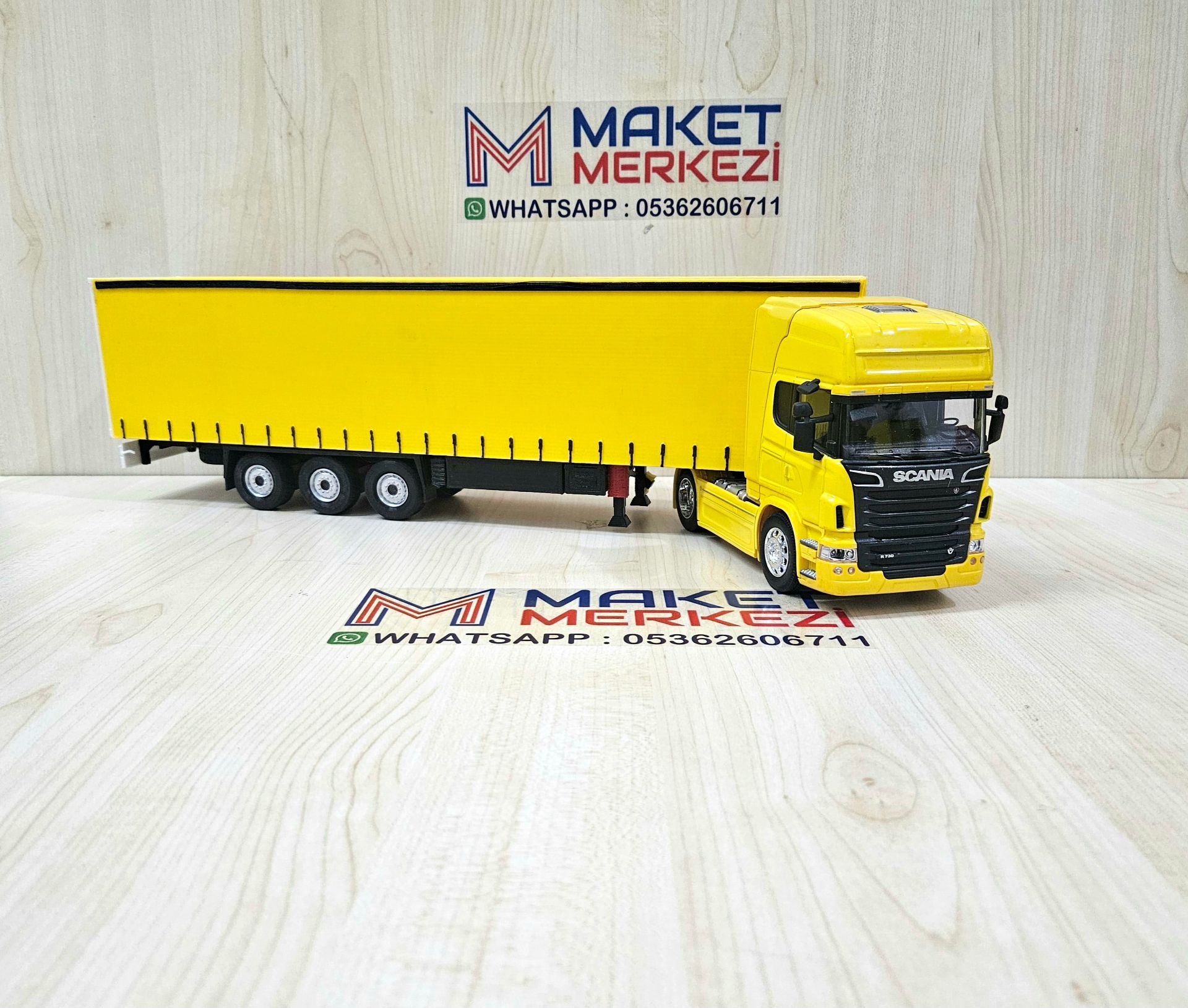 1/32 WELLY SARI SCANIA R730 TENTE DORSELİ TIR MAKETİ
