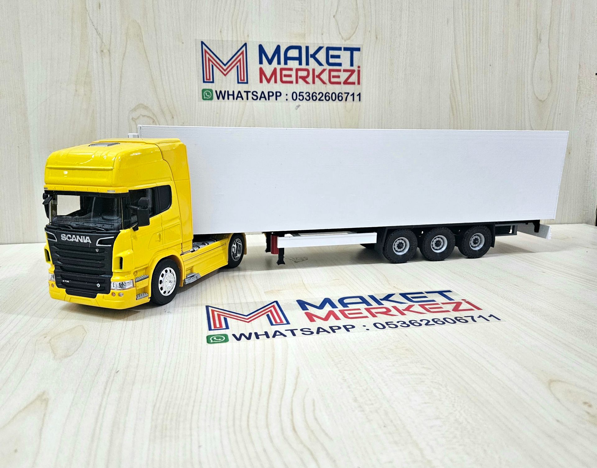 1/32 WELLY SARI SCANIA R730 FRIGO DORSELİ TIR MAKETİ