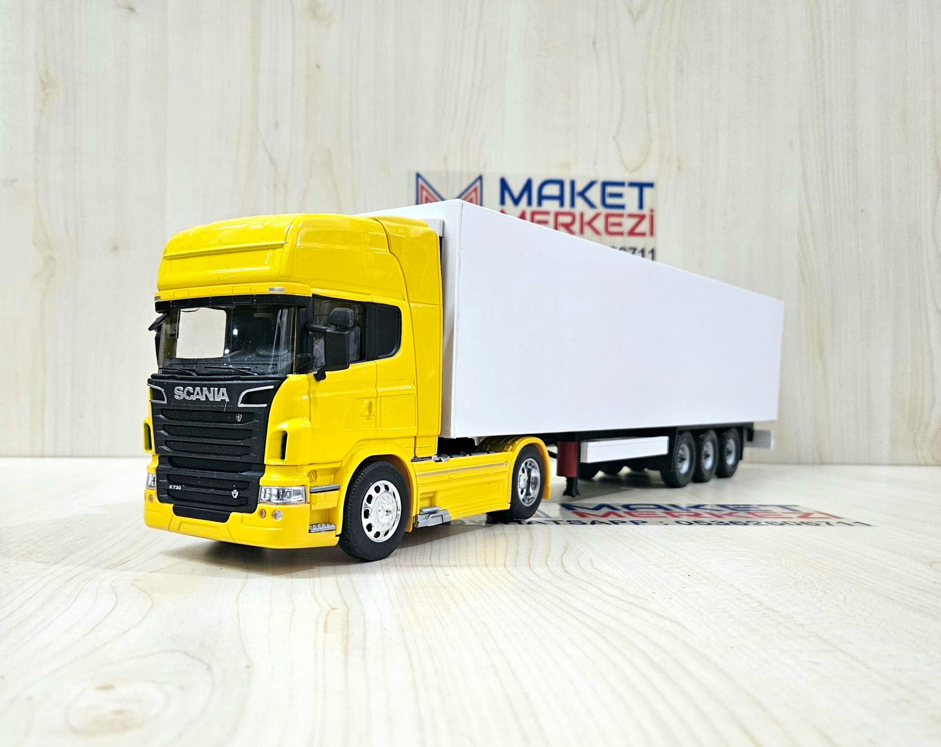 1/32 WELLY SARI SCANIA R730 FRIGO DORSELİ TIR MAKETİ