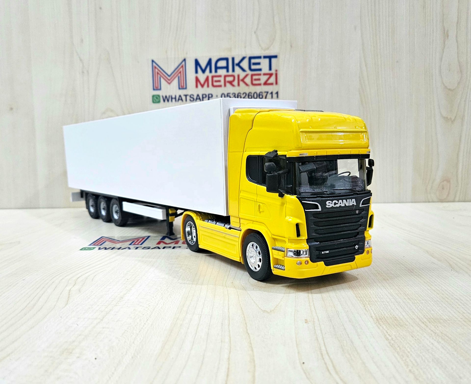 1/32 WELLY SARI SCANIA R730 FRIGO DORSELİ TIR MAKETİ