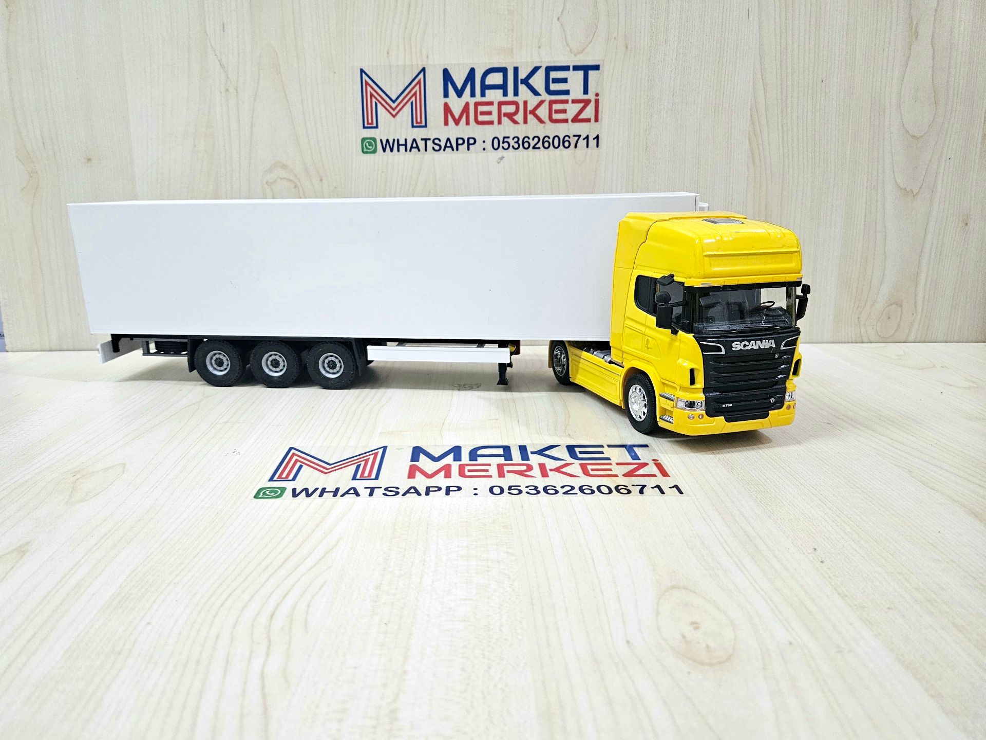 1/32 WELLY SARI SCANIA R730 FRIGO DORSELİ TIR MAKETİ