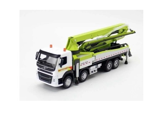 1/50 VOLVO FH 8X4 BETON POMPASI MAKETİ (beyaz-yeşil)