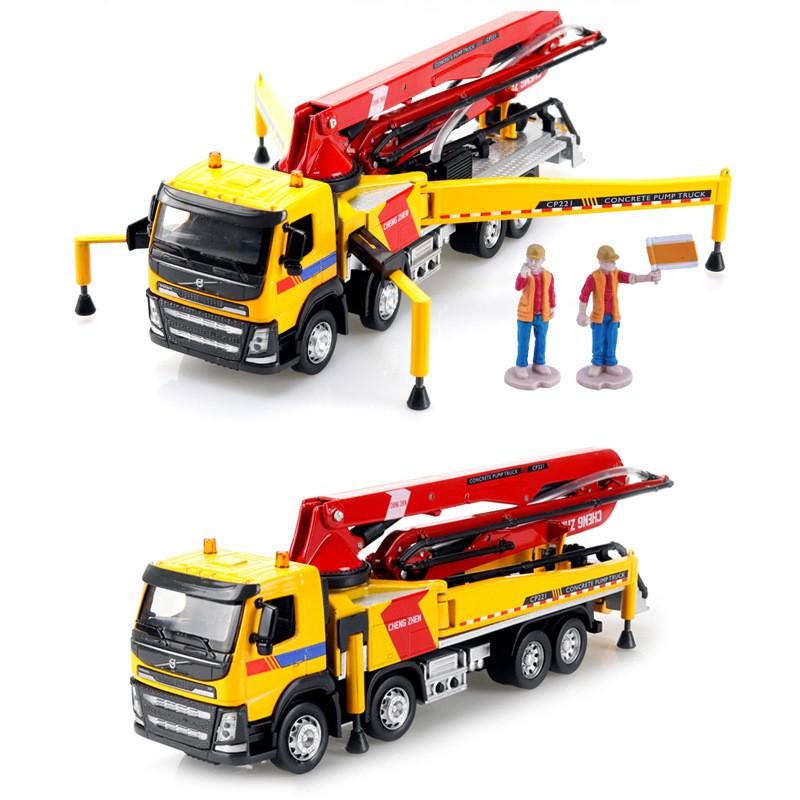 1/50 VOLVO FH 8X4 BETON POMPASI MAKETİ (turuncu)