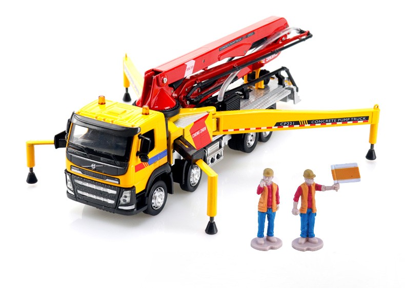 1/50 VOLVO FH 8X4 BETON POMPASI MAKETİ (turuncu)