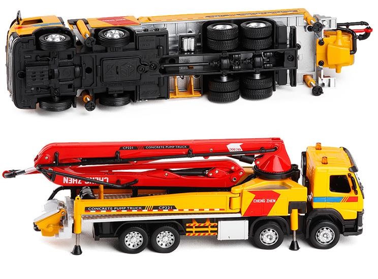 1/50 VOLVO FH 8X4 BETON POMPASI MAKETİ (turuncu)
