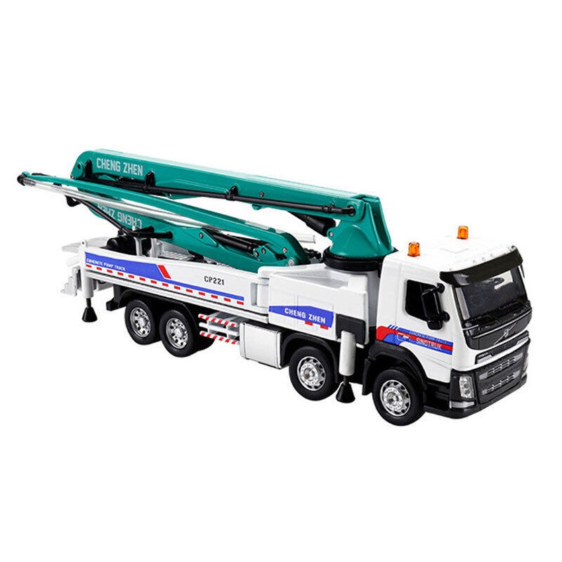 1/50 VOLVO FH 8X4 BETON POMPASI MAKETİ (beyaz-mavi)